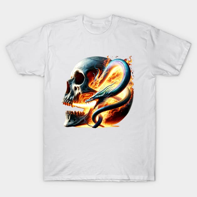 Dragon Skull T-Shirt by StrictlyDesigns